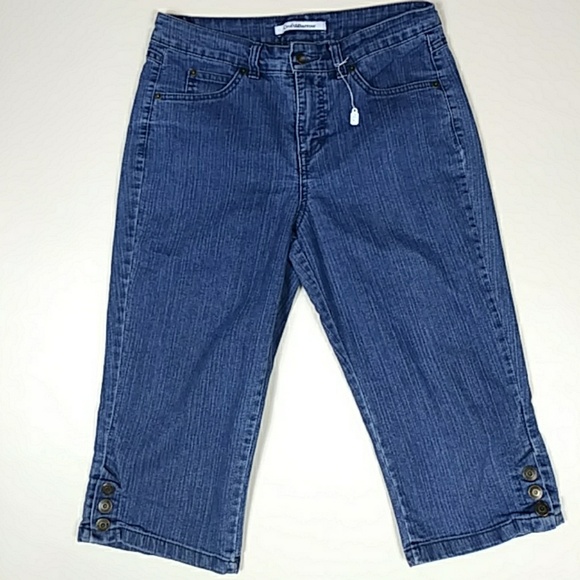 croft and barrow denim capris